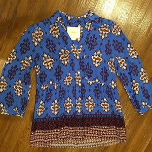 Anthropologie Maeve Button Down Blouse